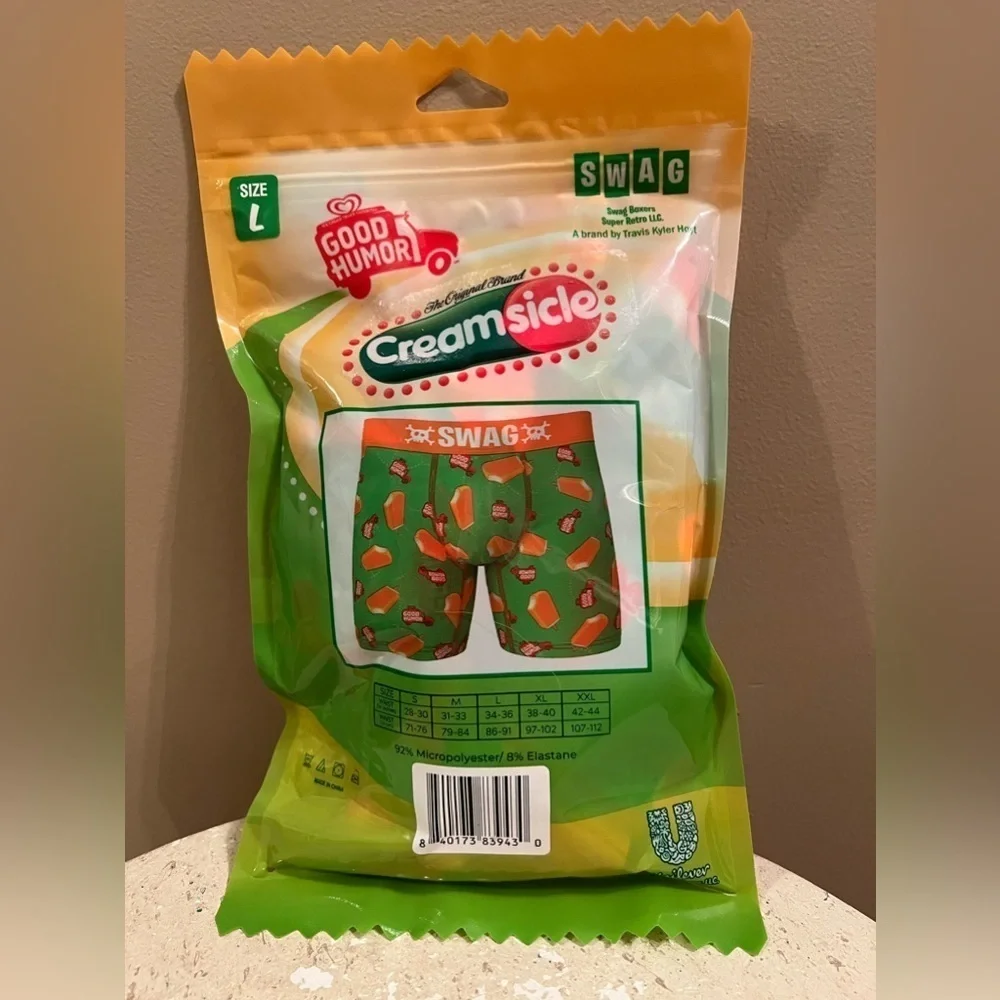 SWAG men’s creamsicle boxer briefs NWT
